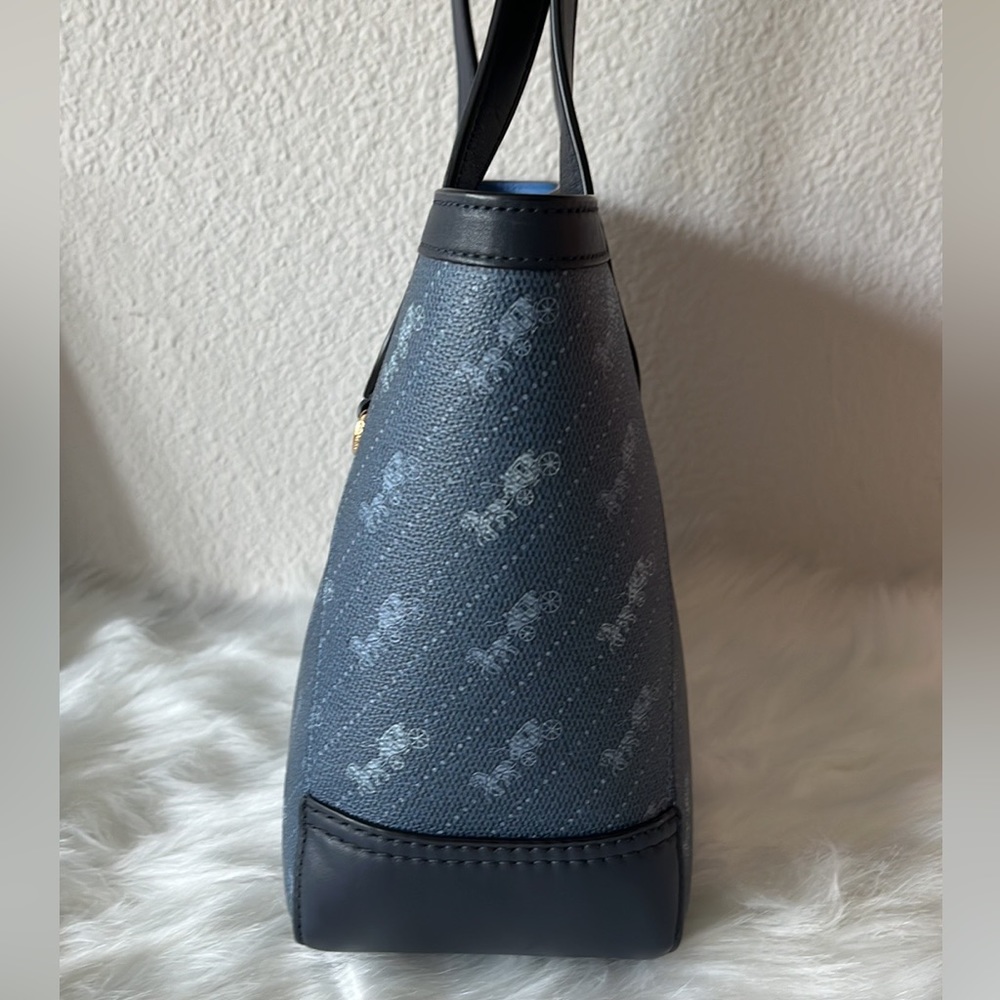 Coach Horse & Carriage Tote27 Denim Print - Picture 4 of 12
